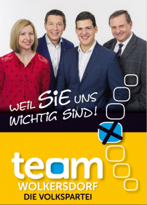Wahlsujet Team Wolkerdorf - Die Volkspartei zur Gemeinderatswahl 2019 - © Team Wolkersdorf - Die Volkspartei